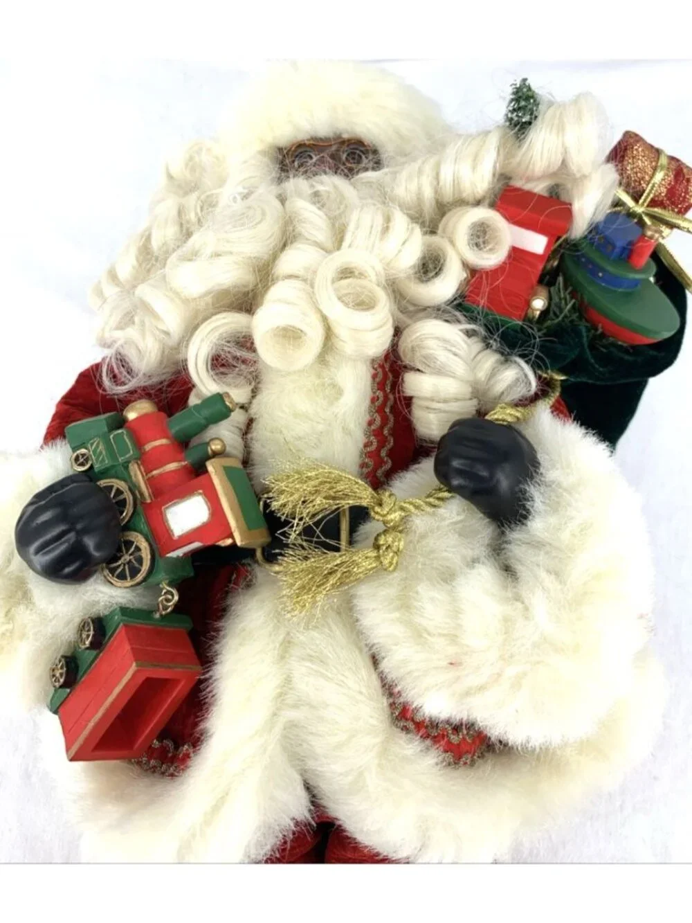 Black Santa Figurine Train 15